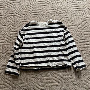 H&M Monochrome Striped Top